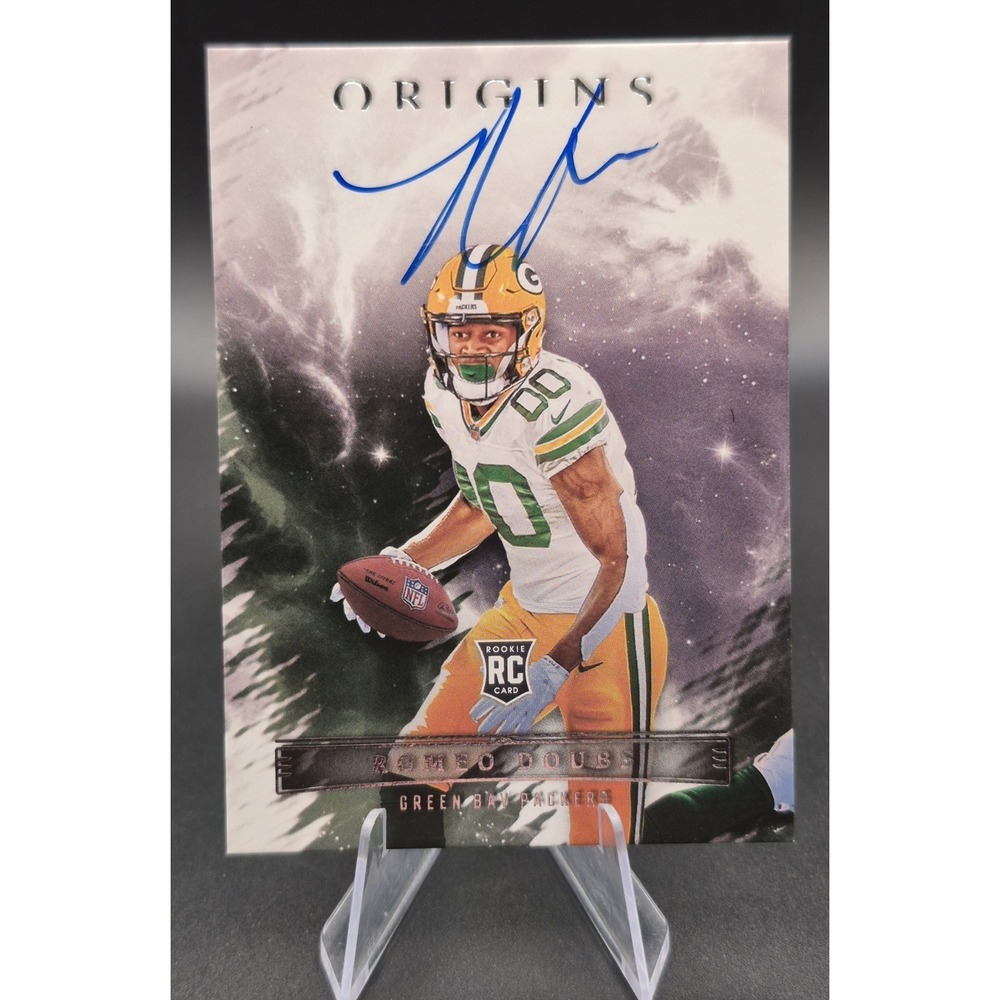 2022 Panini Origins Romeo Doubs #RAU-RDO Rookie Autographs RC Green Bay Packers